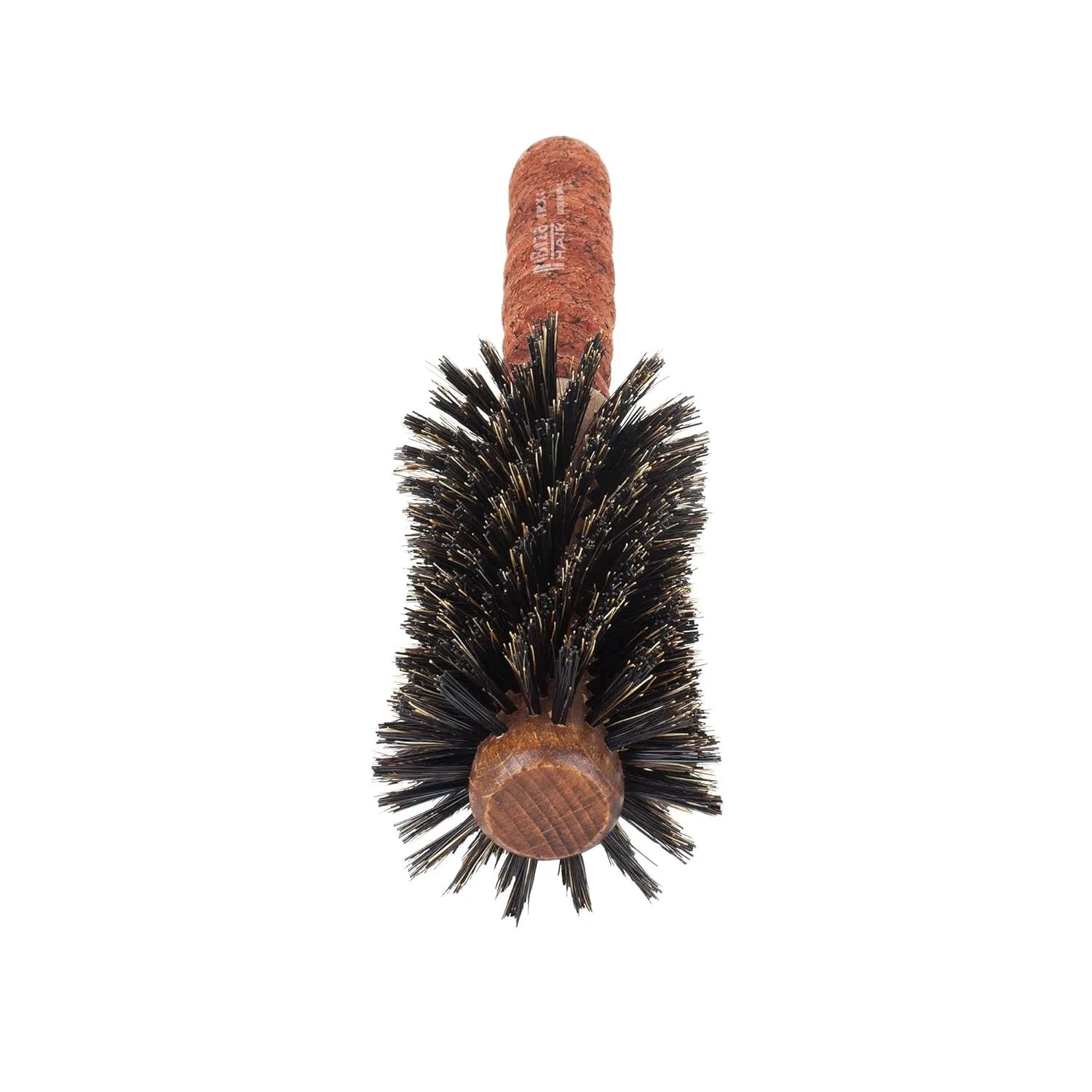 Щетка для волос Ibiza Hair Boar Bristle Concave Barrel Brush (RLX Series) с усиленными витыми щетинками и пробковой ручкой RLX4, Red — фото 2