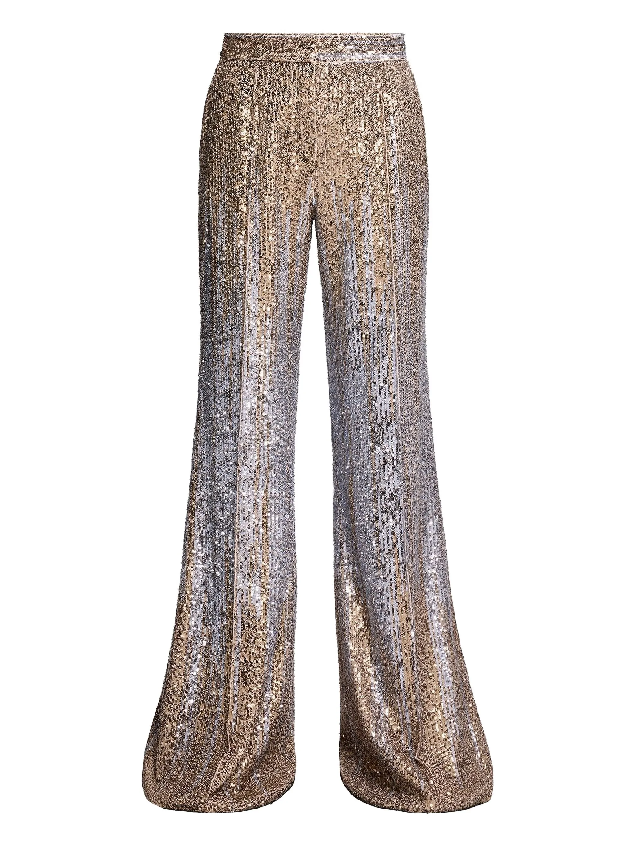 

Брюки, расшитые блестками Elie Saab, желтый