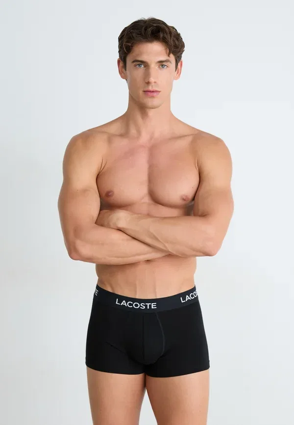 Трусы 7 шт, Lacoste, черно-белый
