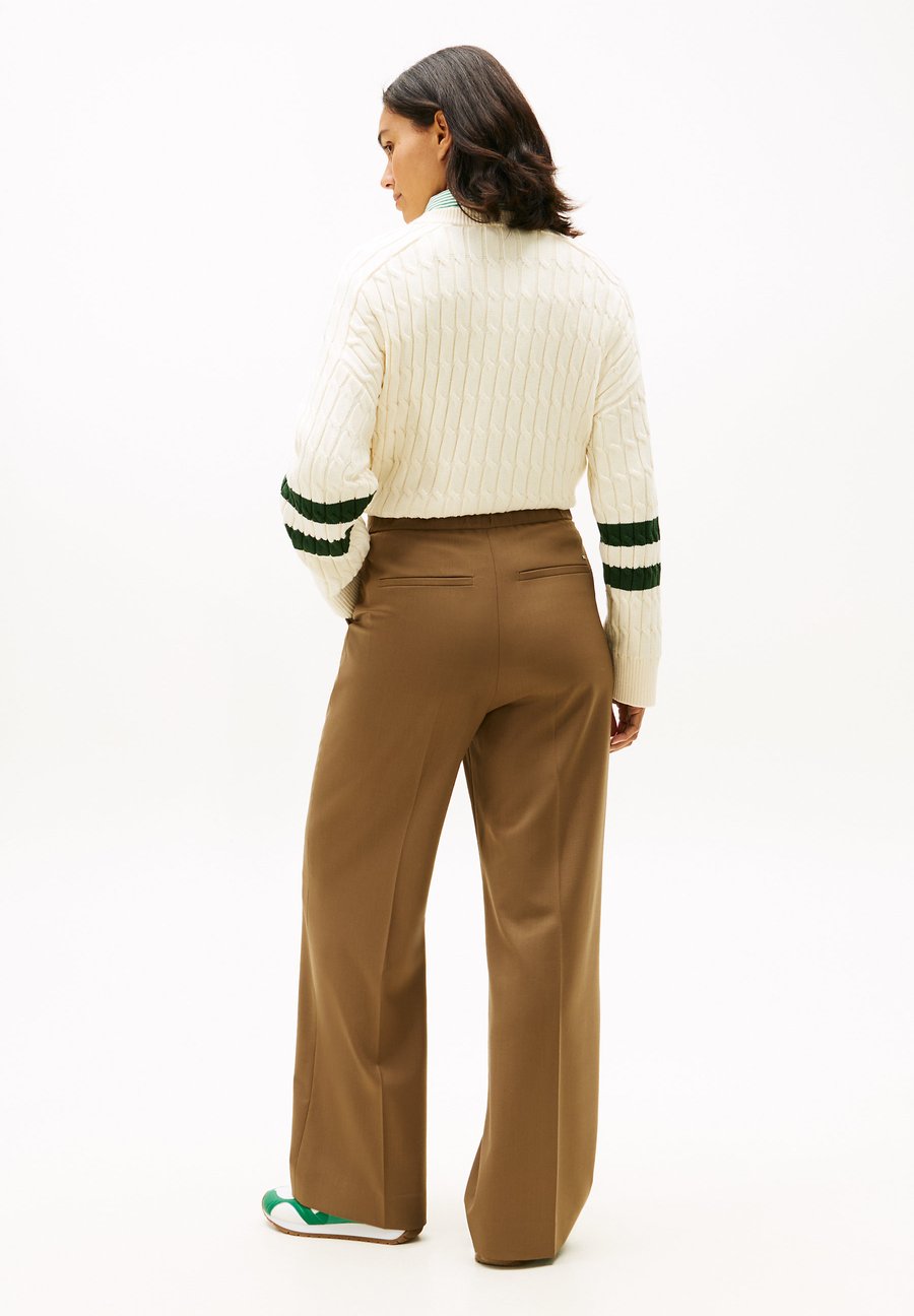Брюки Tommy Hilfiger TIMELESS WIDE LEG, Nordic Taupe/Taupe — фото 3