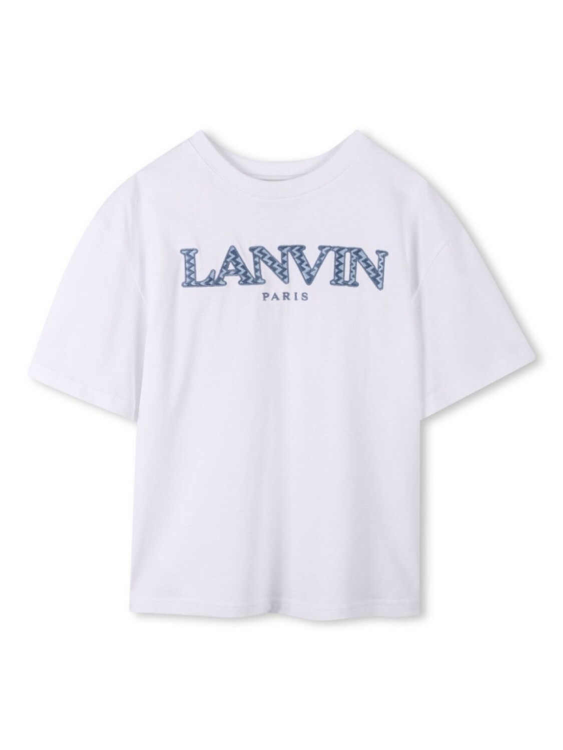 

Lanvin Enfant футболка с нашивкой-логотипом, белый