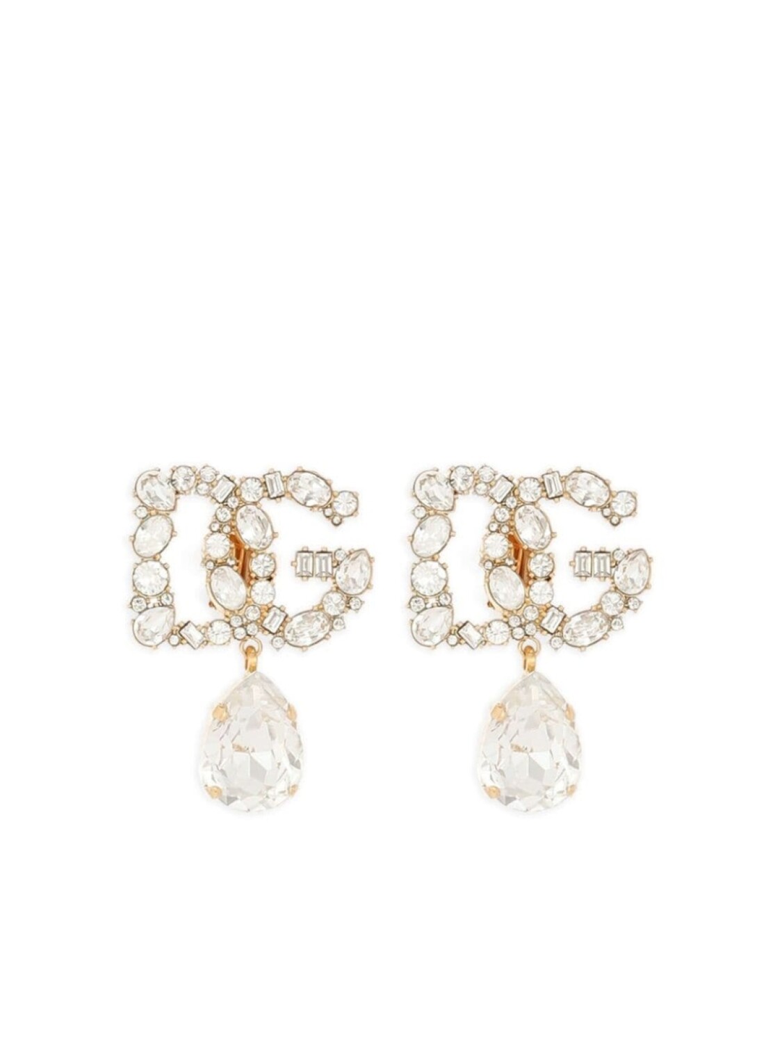 

Серьги с кристаллами Dolce & Gabbana, золотой