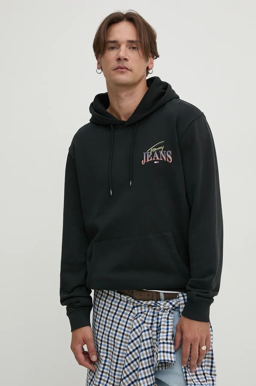 

Хлопковая толстовка Tommy Jeans, черный
