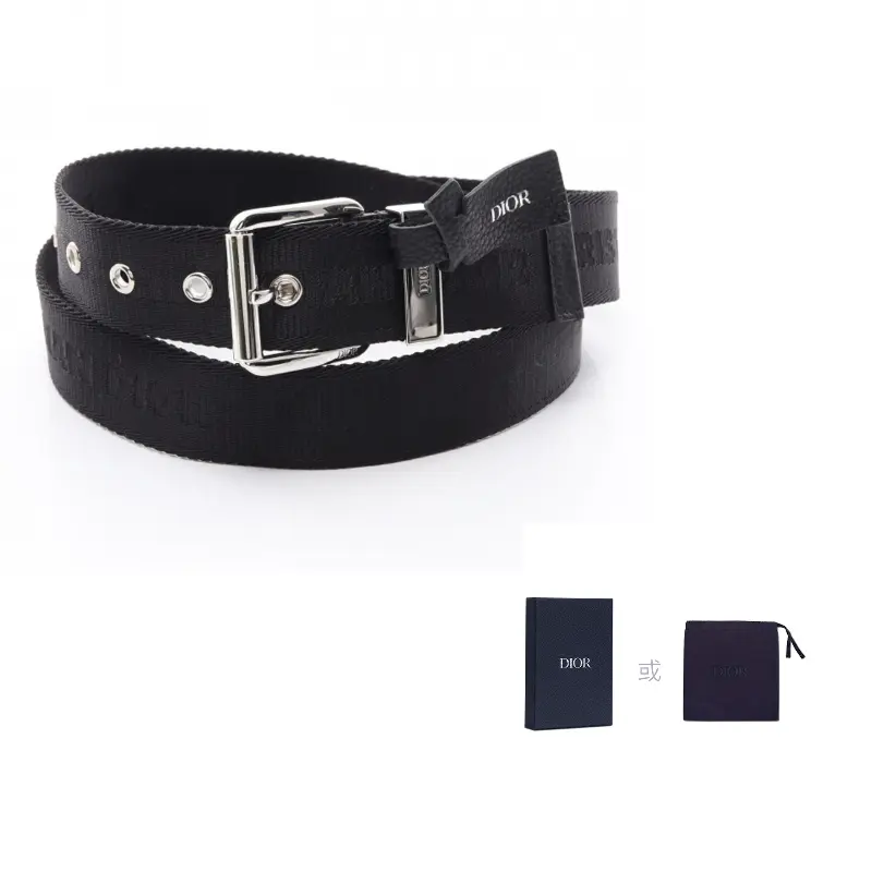 

DIOR Кожаный мужской ремень черный шириной 3.5 см, Black