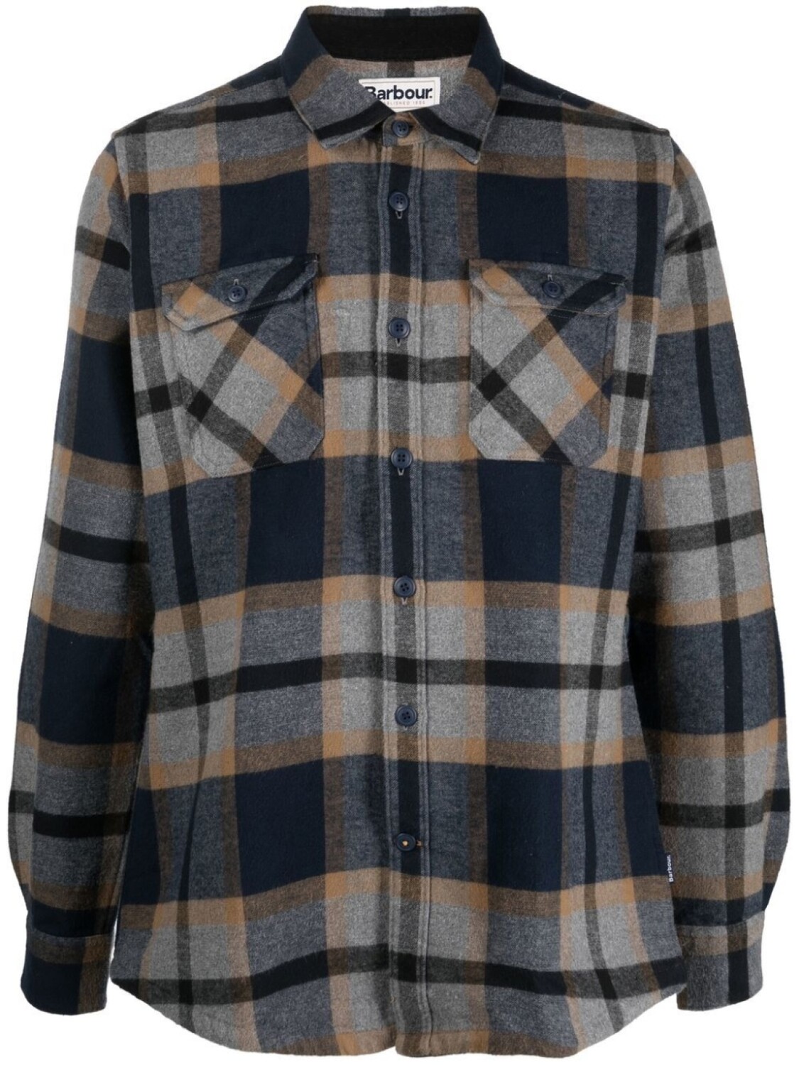 

Barbour рубашка Rhobell в клетку, серый