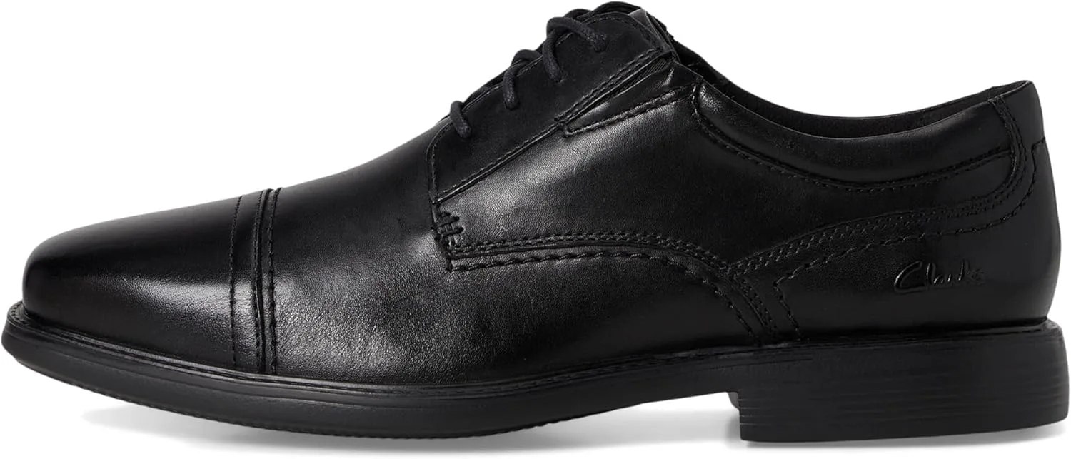 Туфли Clarks Mens Dresslite Cap, черный — фото 4