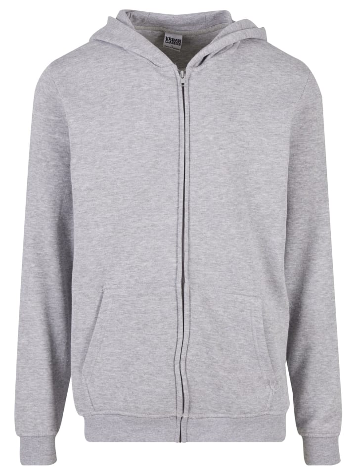 

Толстовка на молнии Urban Classics в цвете меланжевый серый Urban Classics