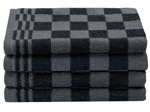 

Кухонное полотенце Zollner 00000453 4 шт, 50x1x50 см, черный