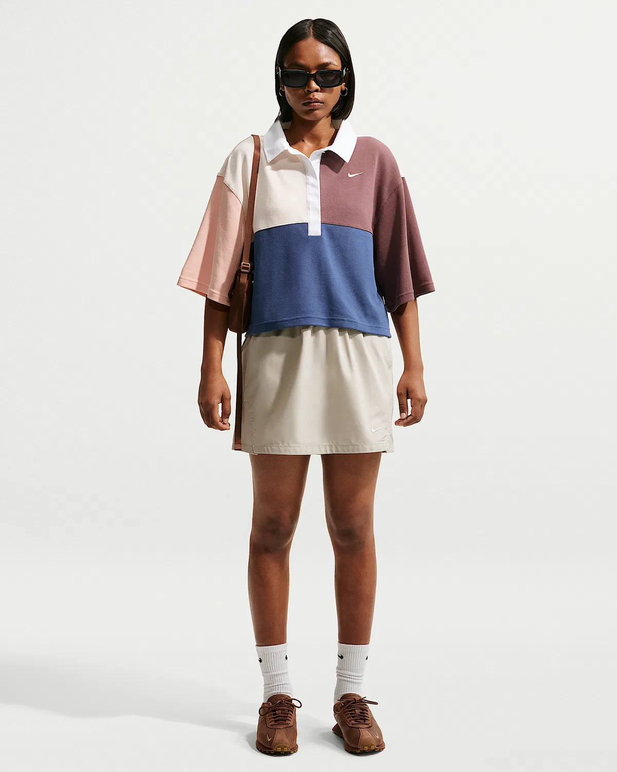 Женская свободная тканая юбка Nike Sportswear, Light Bone/Heather/Light Bone