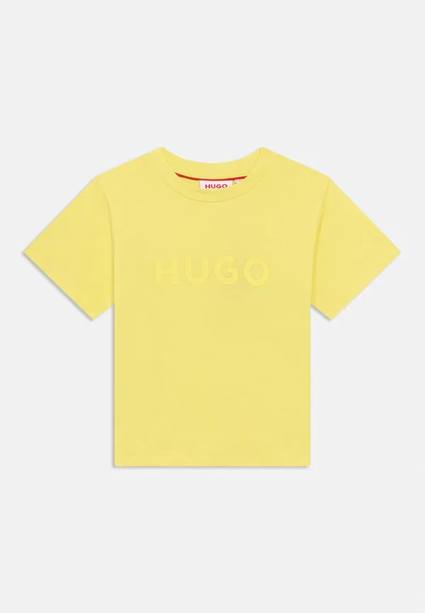 Футболка с короткими рукавами и принтом Hugo Kids, Lemon