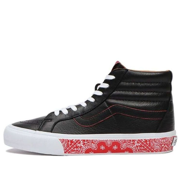 

Кроссовки sk8-hi reissue lx 'bandana - black racing red' Vans, черный