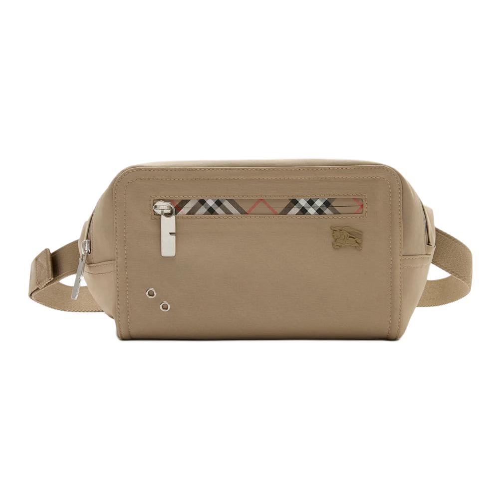 

Burberry Полиэстеровый поясной мешок Men's Gray Umber Beige
