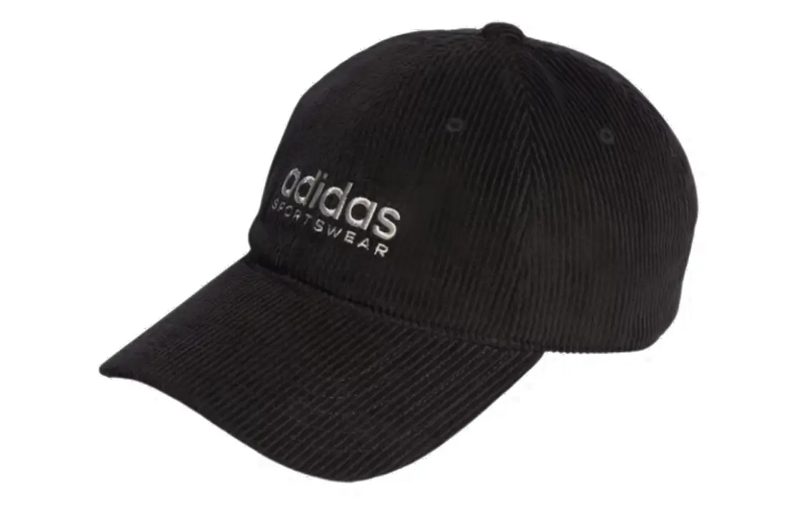 

Adidas Чёрная унисекс бейсболка из вельвета, Black