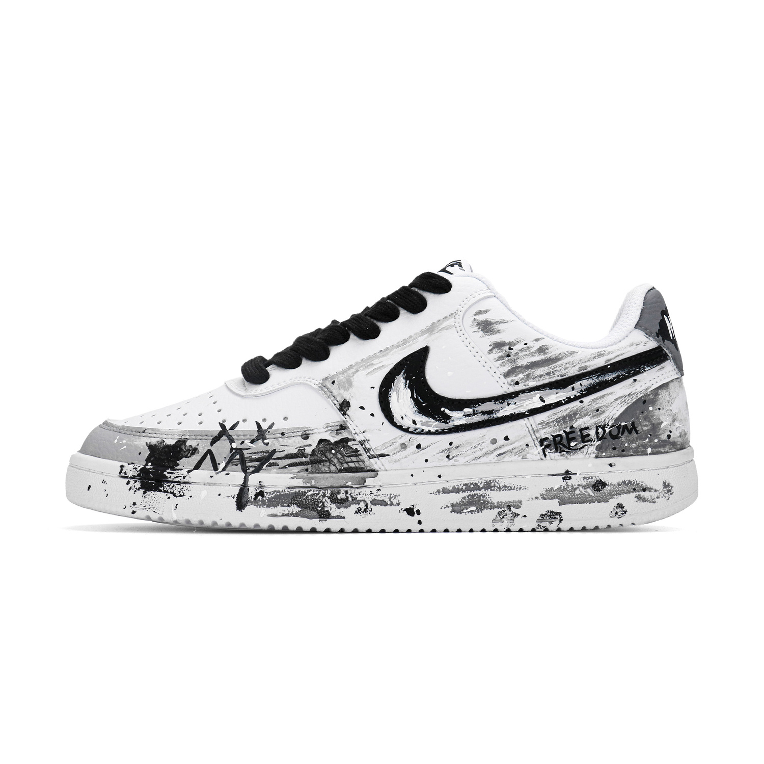 

Nike Кроссовки для скейтбординга мужские Court Vision Nighttime Utopia износостойкие и легкие низкие White Black