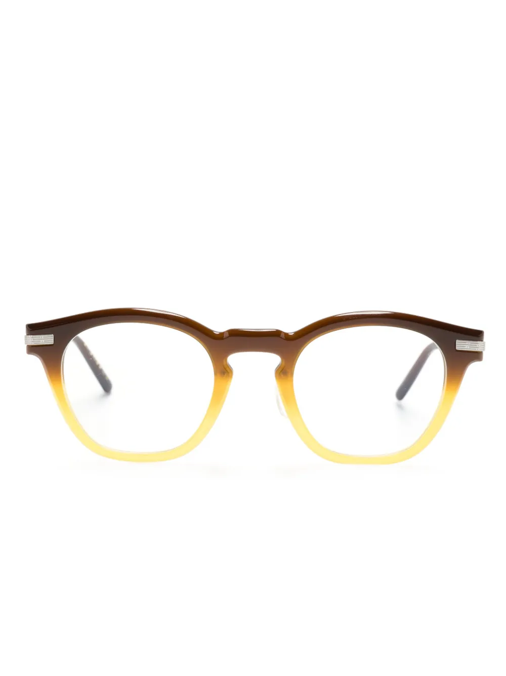 

Очки в круглой оправе с эффектом градиента Oliver Peoples, коричневый