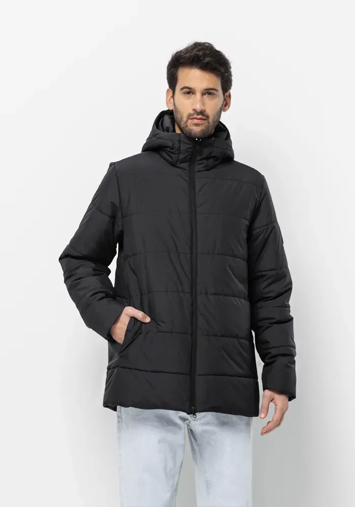 

Функциональная куртка Jack Wolfskin "DEUTZER LONG JKT M", с капюшоном, черный