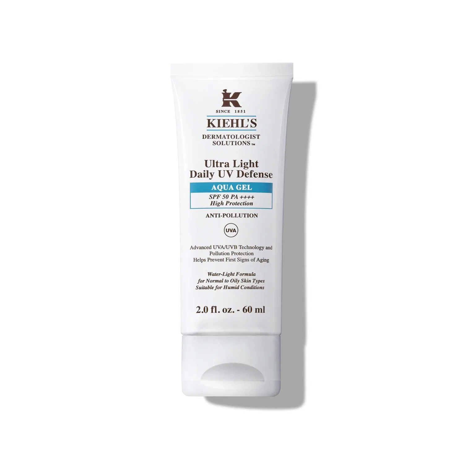 Освежающий солнцезащитный гель для лица «Ultra Light Daily UV Defense Aqua Gel SPF 50» от KIEHL'S Kiehl'S