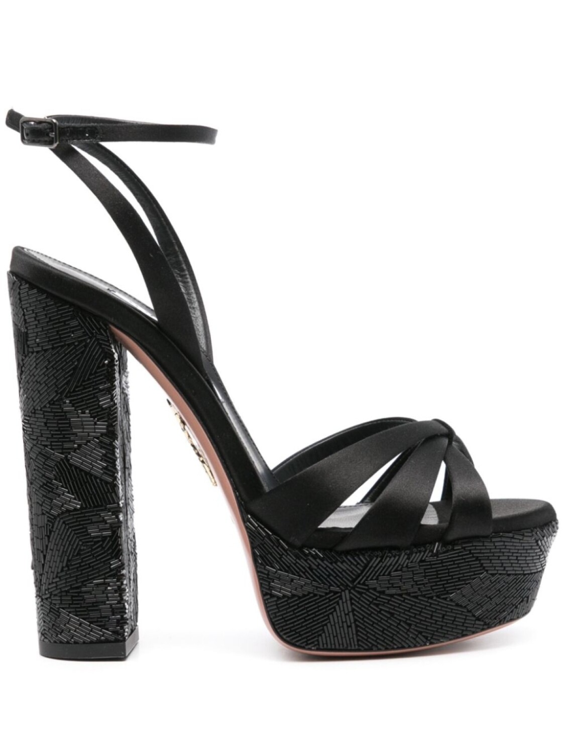 Декорированные босоножки Aquazzura, черный