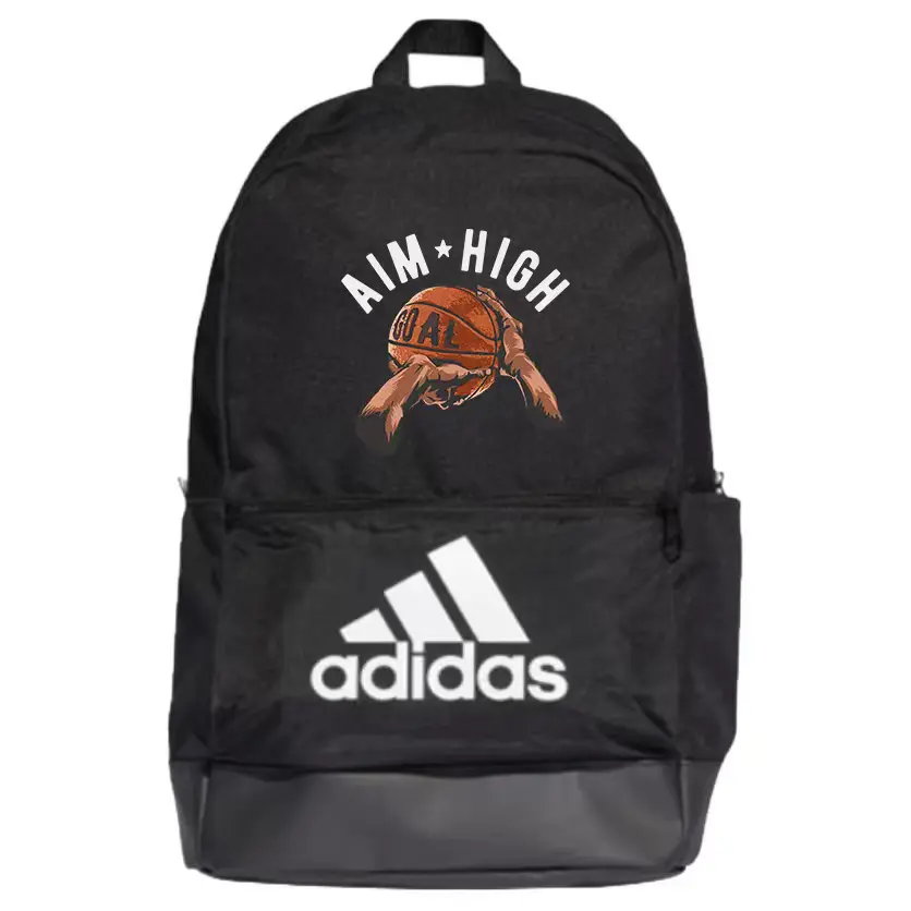 

Adidas Полиэстеровый рюкзак обычный унисекс черный, Basketball