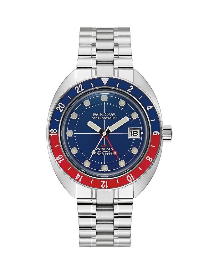 

Часы Bulova Oceanographer GMT, 41 мм, синий