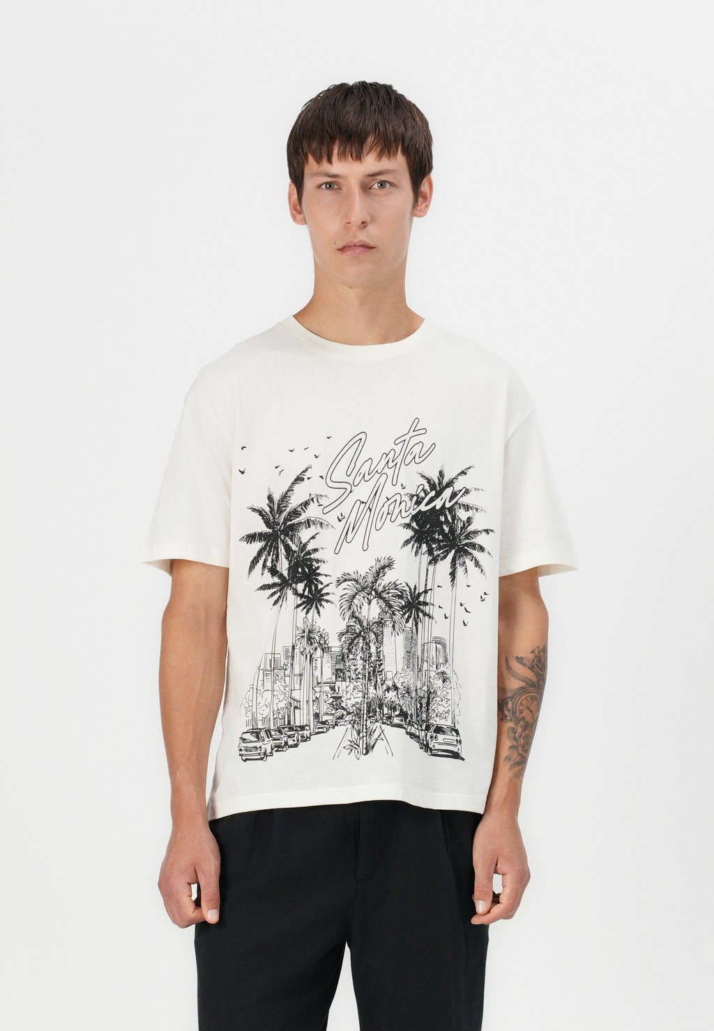 

Футболка с принтом JORSANTA MONICA TEE Jack & Jones, кремовый