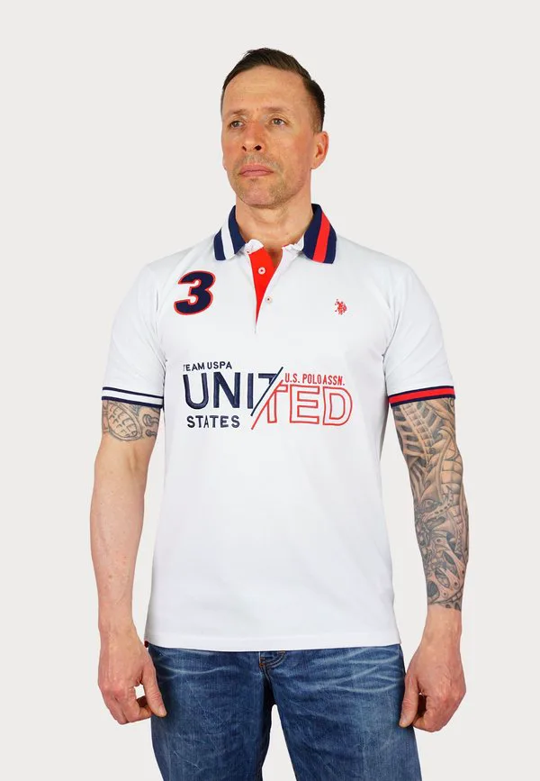 Футболка-Поло с коротким рукавом united U.S. Polo Assn., Weiss
