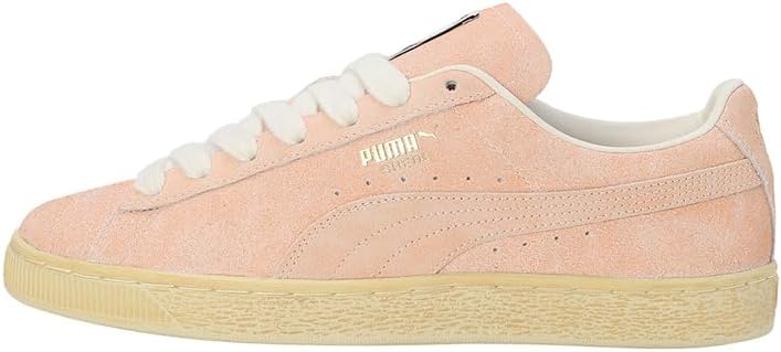 Кроссовки Puma унисекс из замши с эффектом потертости, яркая дыня/слоновая кость — фото 2