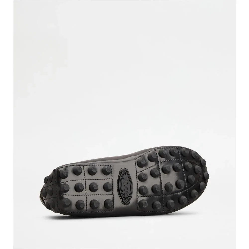 Кожаные лоферы Gommino Bubble TOD's, серый — фото 4