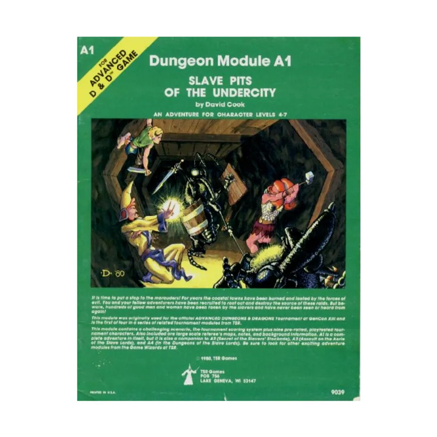 

Модуль Slave Pits of the Undercity (2nd Printing, Wizard Logo), Advanced Dungeons & Dragons (1st Edition) - Modules & Adventures - A Series