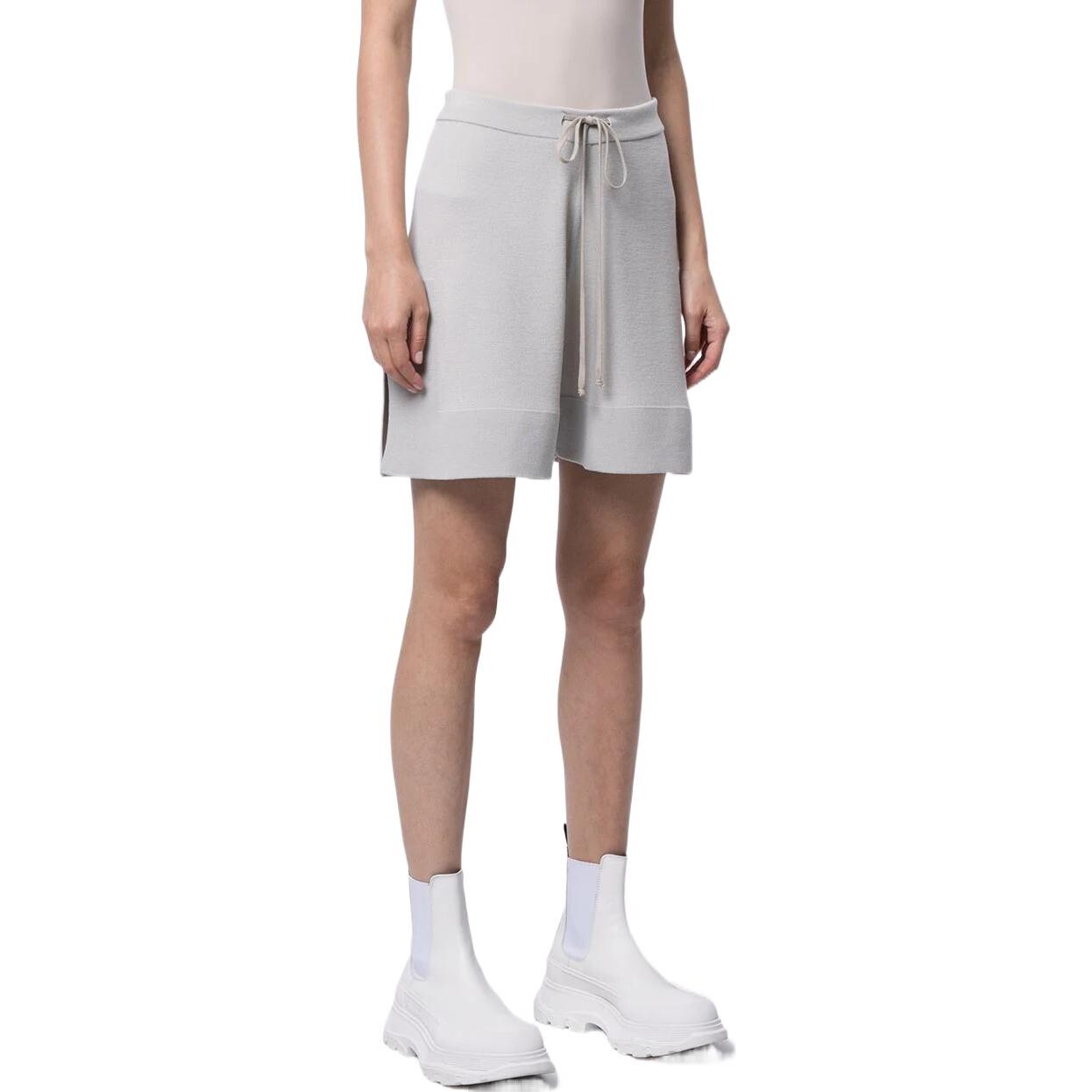 Повседневные шорты женские цвета слоновой кости Rick Owens — фото 4