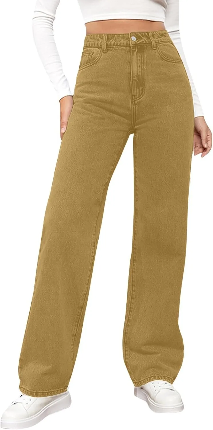 

Джинсы женские High Waisted с эластичным поясом WJDNHKYD