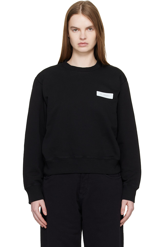 

Хлопковая толстовка Mm6 Maison Margiela, черный