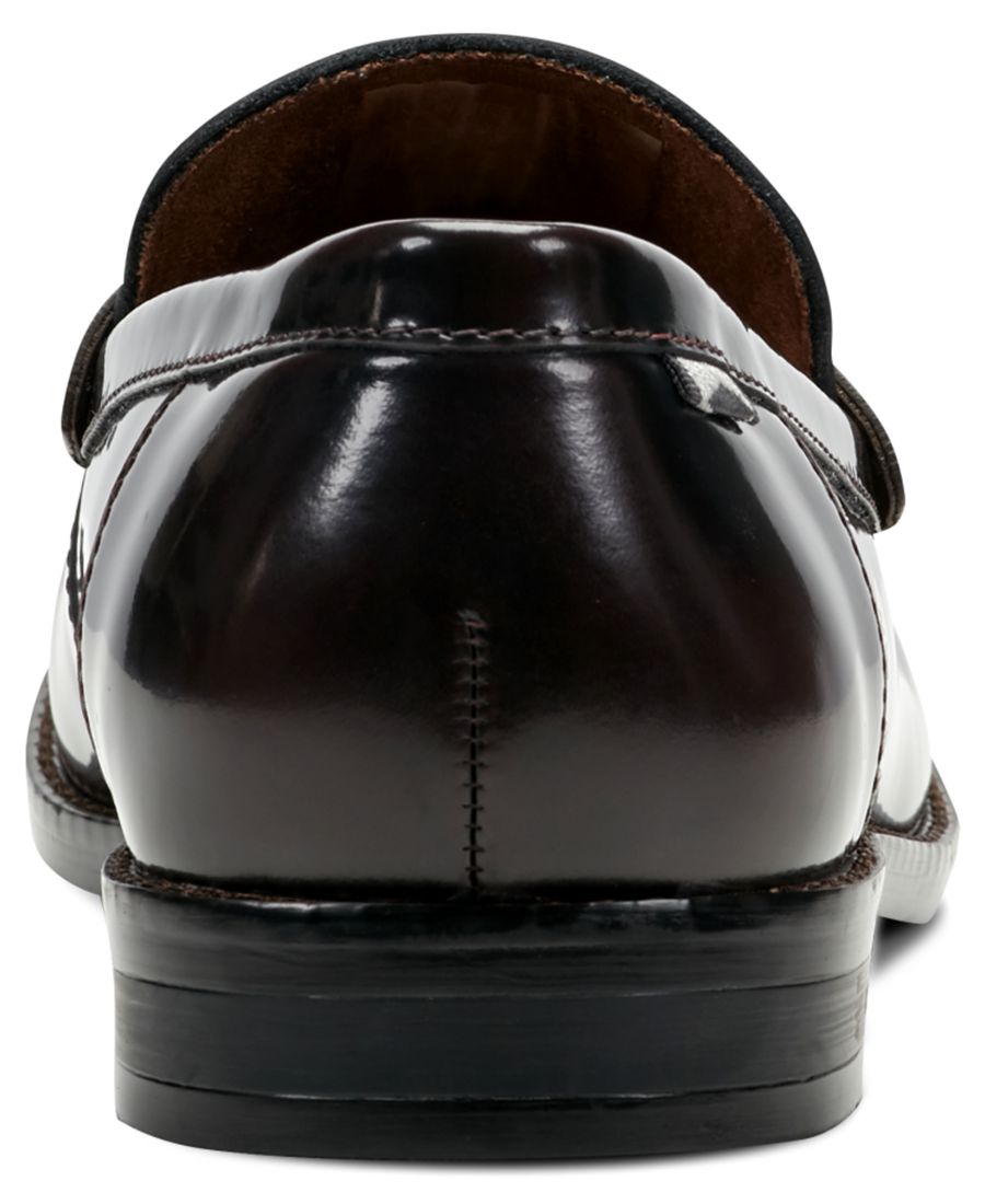Мужские повседневные лоферы Paco без шнурков Kenneth Cole New York, Dark Red Leather — фото 3