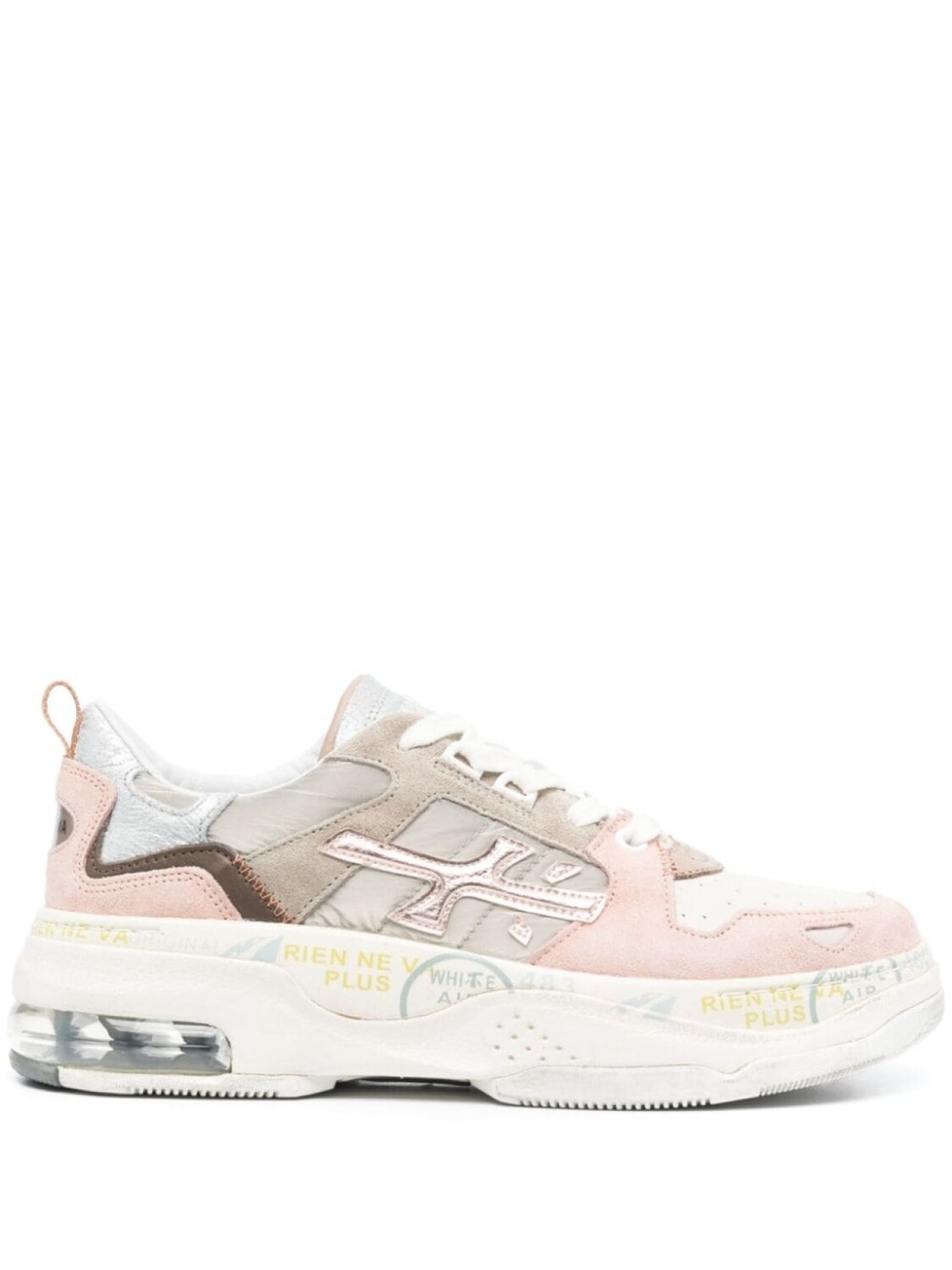 

Premiata кроссовки Drake с нашивкой-логотипом, розовый