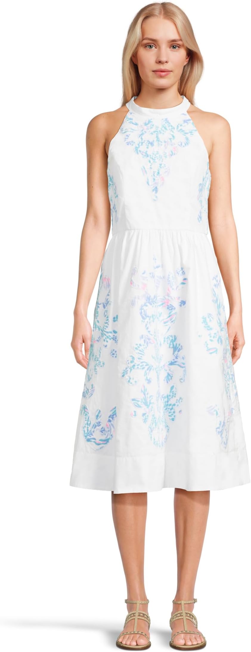 

Платье Lilly Pulitzer Gianne Midi Dress, Resort White Gianne Dress Applique Layout
