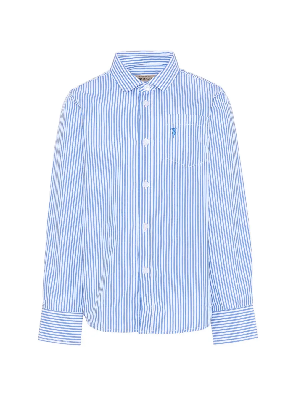 Полосатая рубашка с длинными рукавами TRUSSARDI JUNIOR, синий