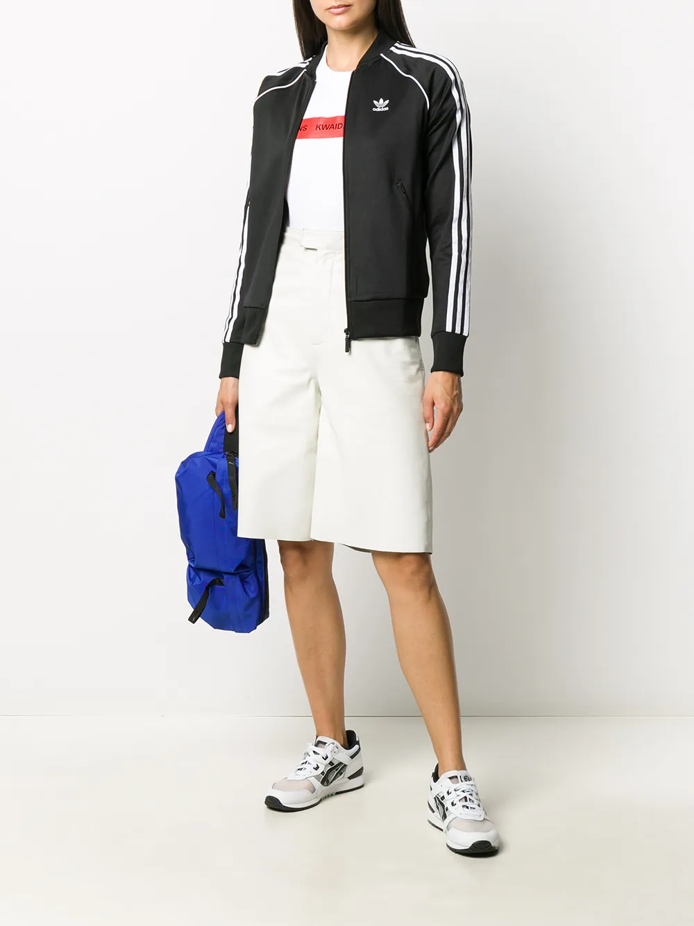 Спортивная толстовка на молнии adidas, черный — фото 2
