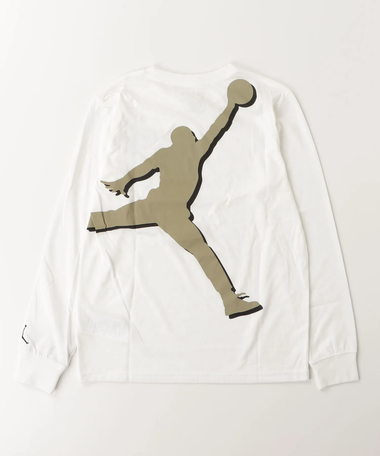 Детская футболка с логотипом Jumpman JORDAN BRAND бежевая — фото 2