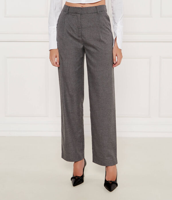 

Брюки с сагнетой Loose fit Samsøe Samsøe, серый