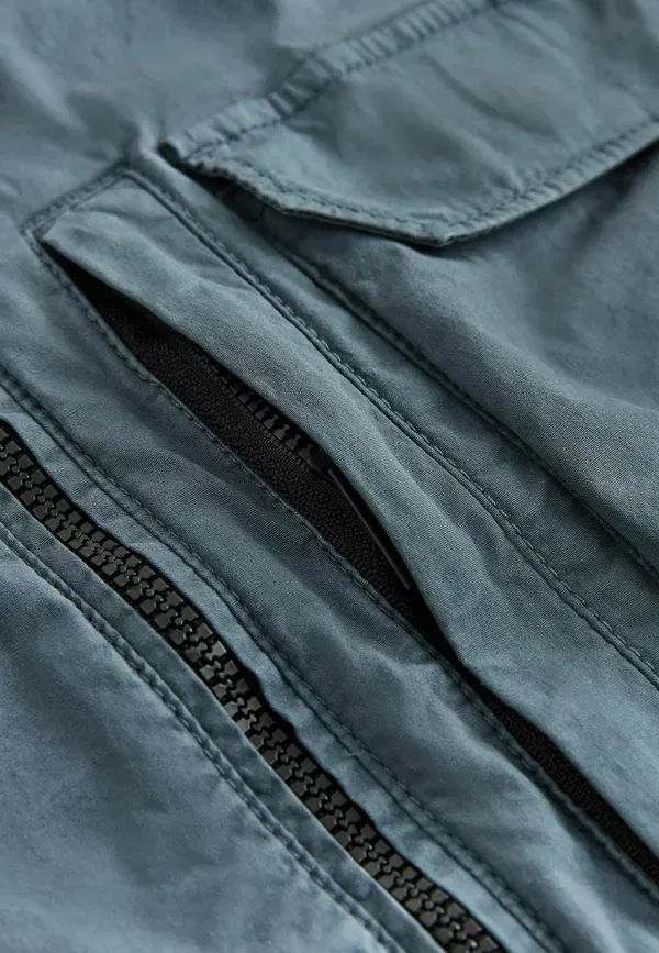 Куртка джинсовая Regular fit zip through Next, синий — фото 3