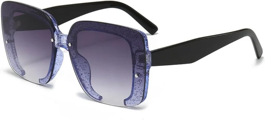 

Солнцезащитные очки для мужчин и женщин - защита UV400 - безободковая большая оправа с градиентными линзами для занятий спортом на открытом воздухе и вождения DSVIGF, Purple