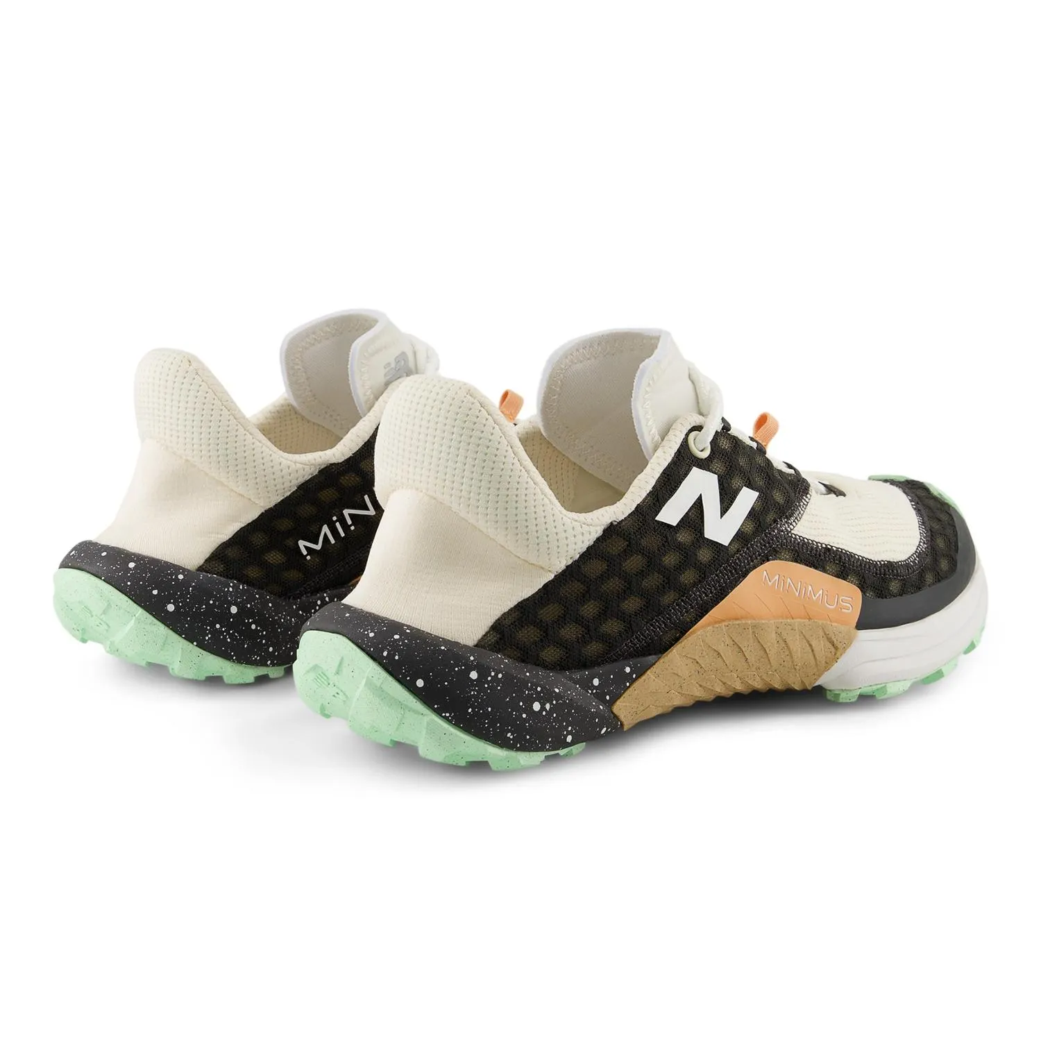 Мужские минималистичные трейловые беговые кроссовки New Balance, Black/Permafrost/Lab Green — фото 4