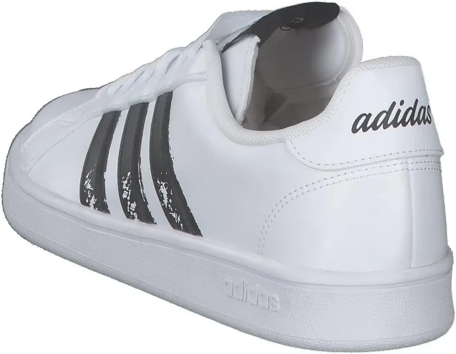 Кроссовки унисекс Grand Court Base 00s из замши и резины JQ6018 adidas, черный — фото 4