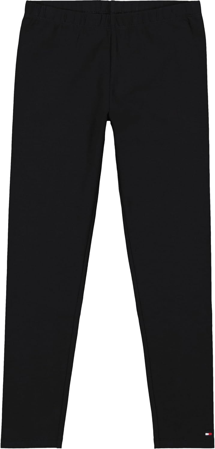 

Леггинсы Tommy Hilfiger Baby-Girls из эластичного джерси, брюки полной длины с классической отделкой логотипом, Dark Sable