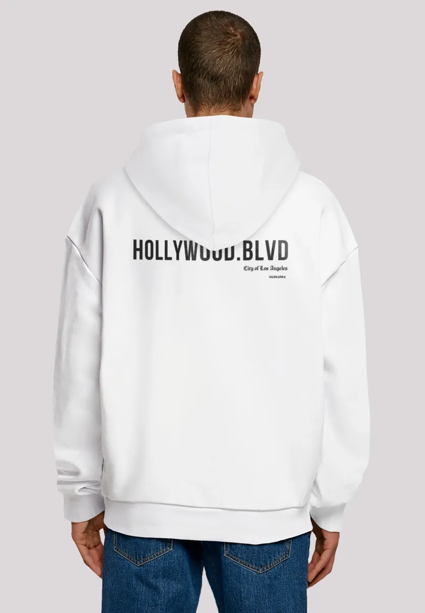 

Толстовка F4NT4STIC "Hollywood blvd OVERSIZE HOODIE", принт, белый