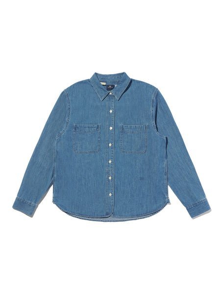 Рубашка в стиле милитари из денима BLUETAB Levi'S, Medium Indigo - Flat Finish — фото 3