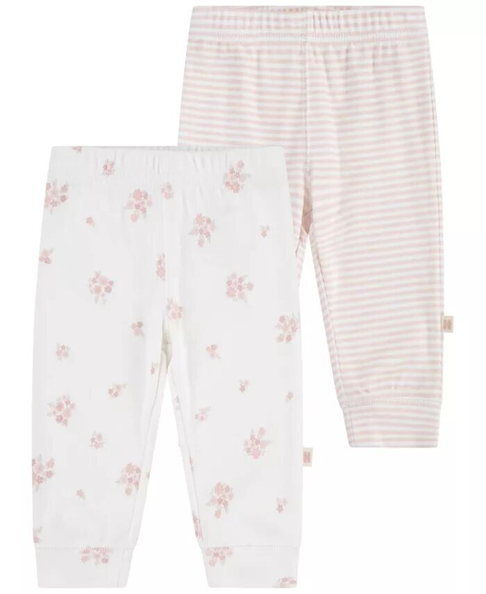 

Детские органические брюки Comfort Fit для девочек, 2 шт. в упаковке Huggies