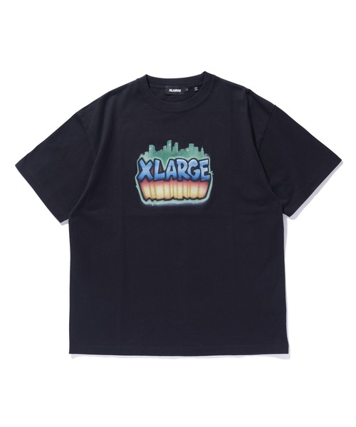 

XLARGE Футболка, короткий рукав, оверсайз, Skyline, черный