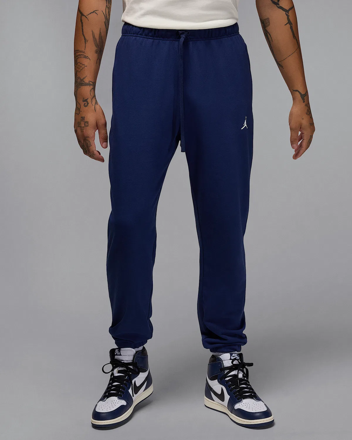 Мужские флисовые штаны Dri-FIT Jordan Sport Crossover, Midnight Navy/White