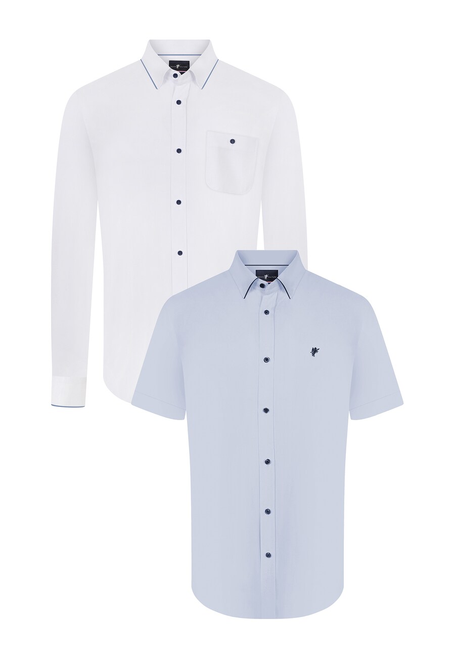 

Рубашка обычного кроя на пуговицах DENIM CULTURE UGO, цвет Navy/Light blue/White